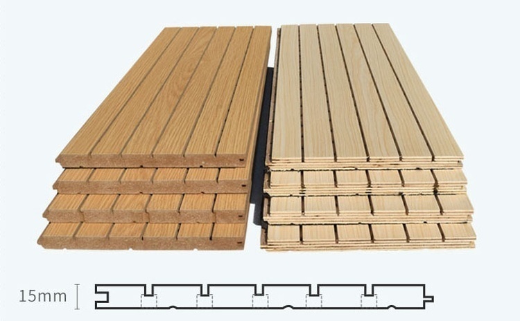 音樂廳用槽孔吸聲板做聲學處理